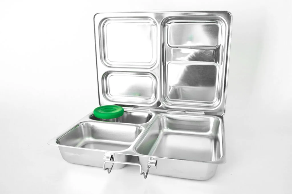 WeeSprout 18/8 Stainless Steel Food Containers | Leakproof | Set of 3, Silver