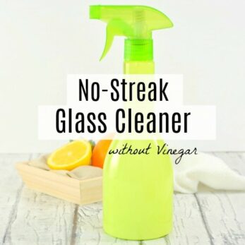 No Streak Homemade Glass Cleaner Without Vinegar Get Green Be Well   NO Streak Glass Cleaner Without Vinegar 347x347 