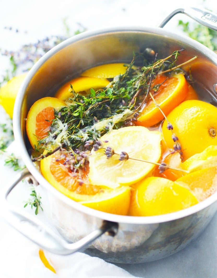 Stovetop Potpourri Recipe: Lemon Lavender Herb Simmer Pot - Get Green ...