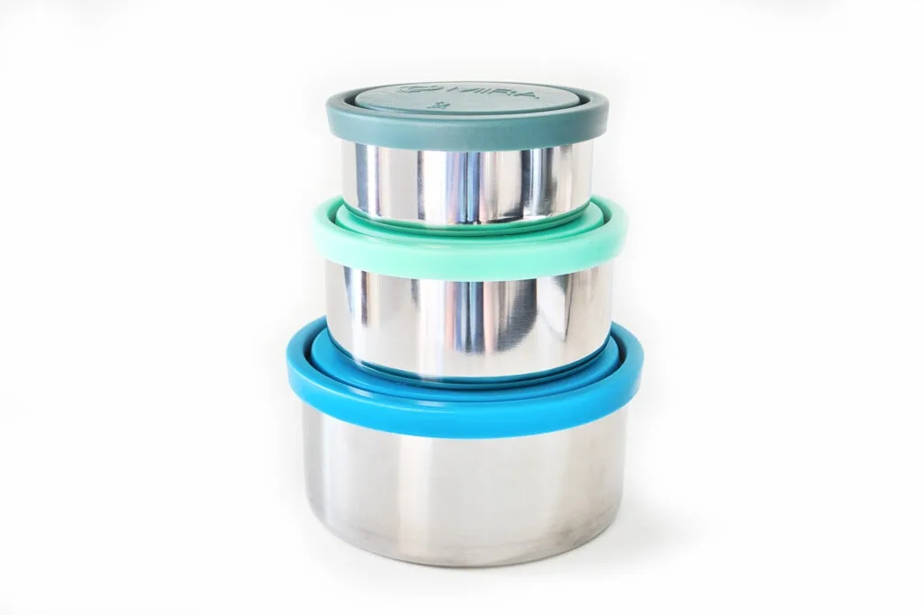 UPTRUST Leak Proof Stainless Steel Lunch Food Container, Large Bento Boxes  Metal Lunch Box for Kids or Adults - Lockable Clips Adjustable Divider