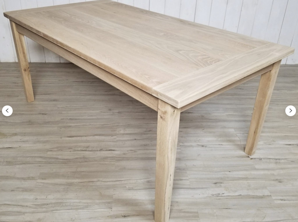 unfinished furniture dining room table