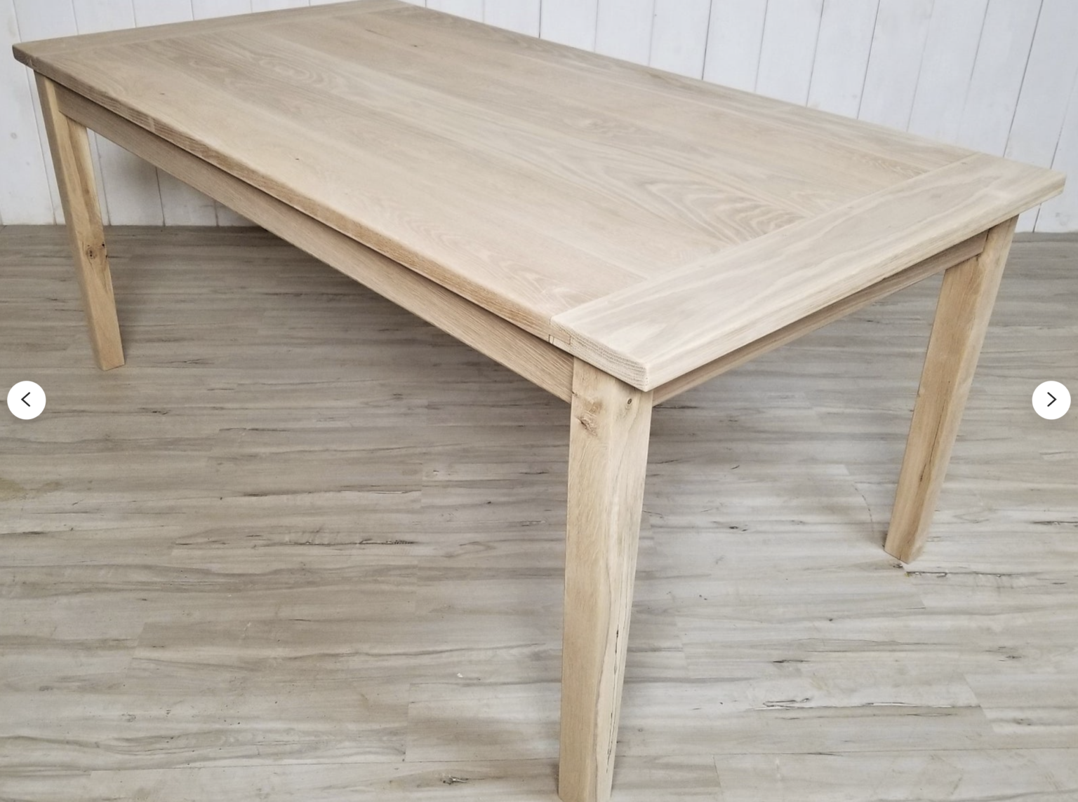 unfinished wooden kitchen table seats 6
