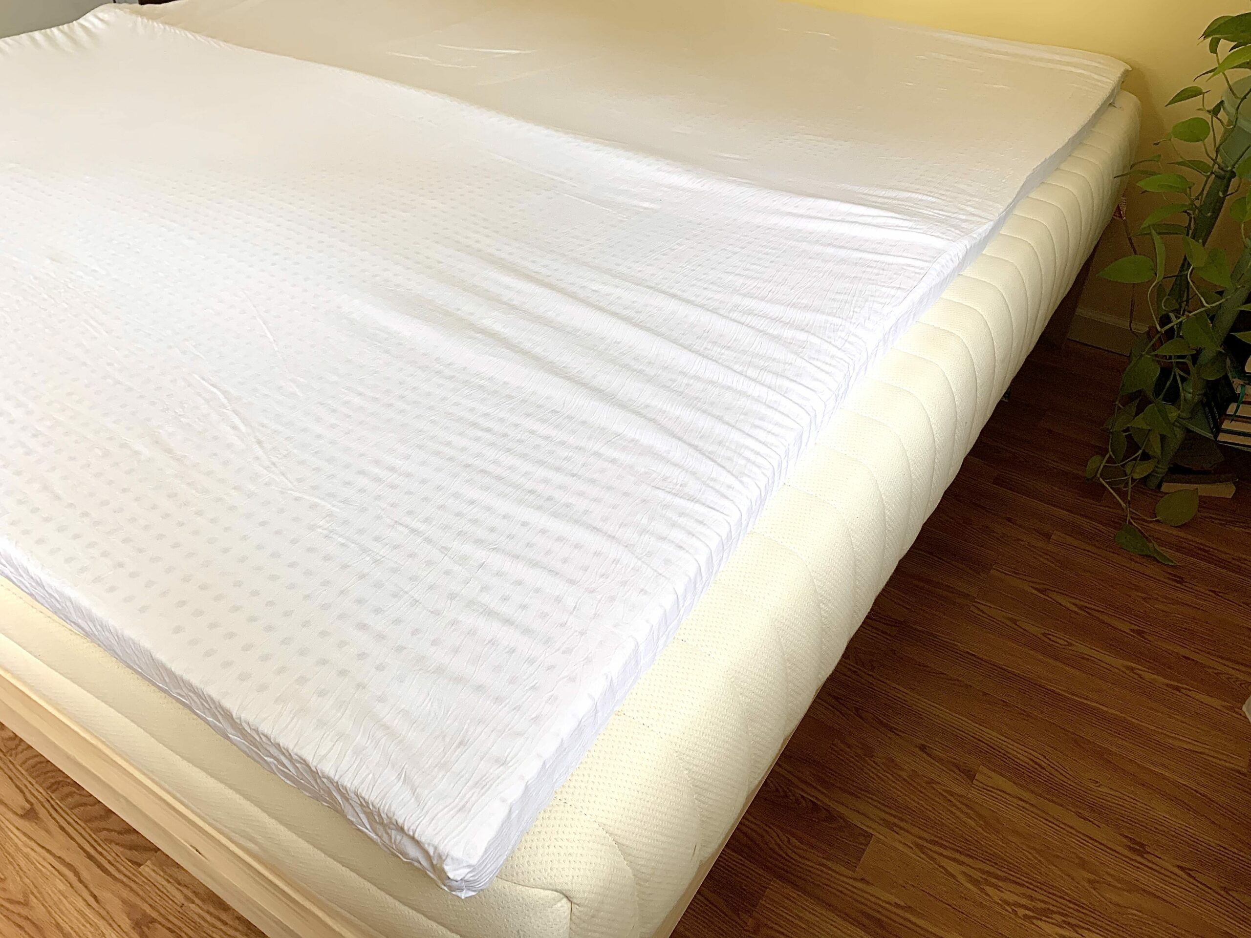 nestled latex mattress topper