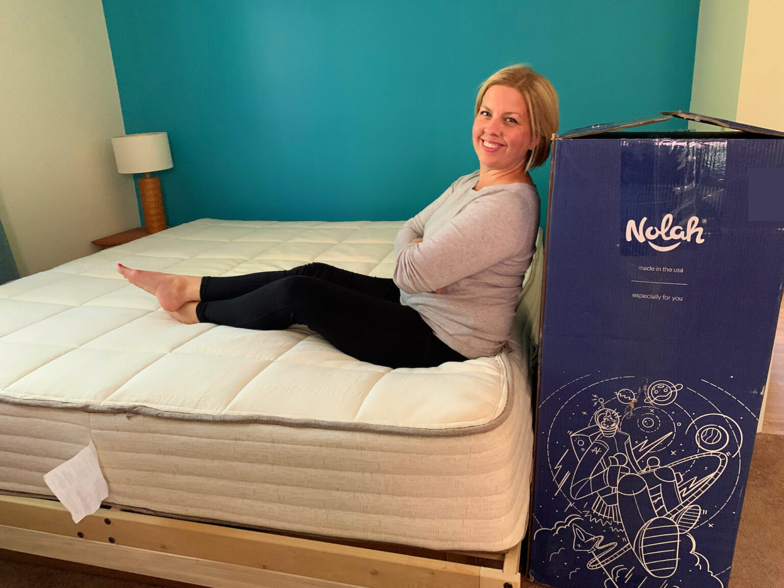 natural mattress that shows up in a box