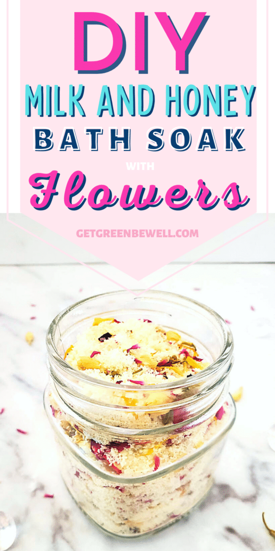 Easy Diy Milk And Honey Bath Soak Get Green Be Well 2018