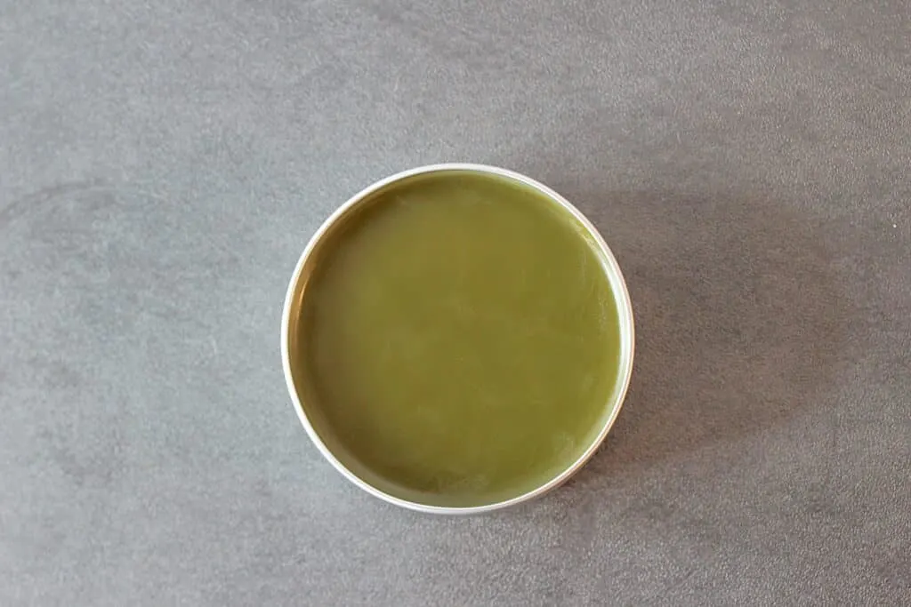 Comfrey Salve Step 6.2 on a gray surface.