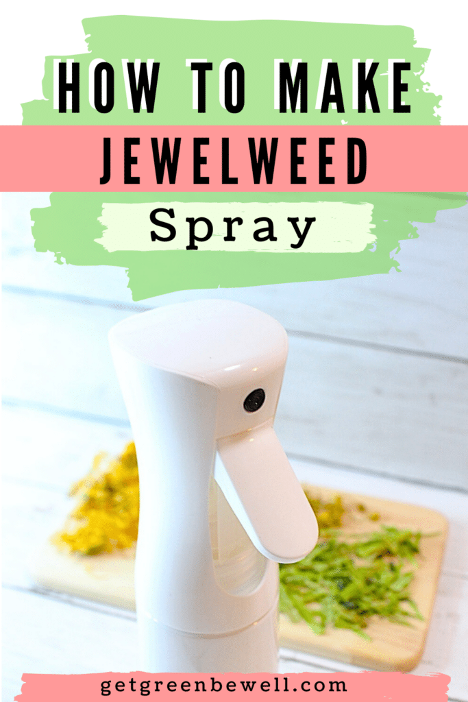 How to make jewelweed spray.